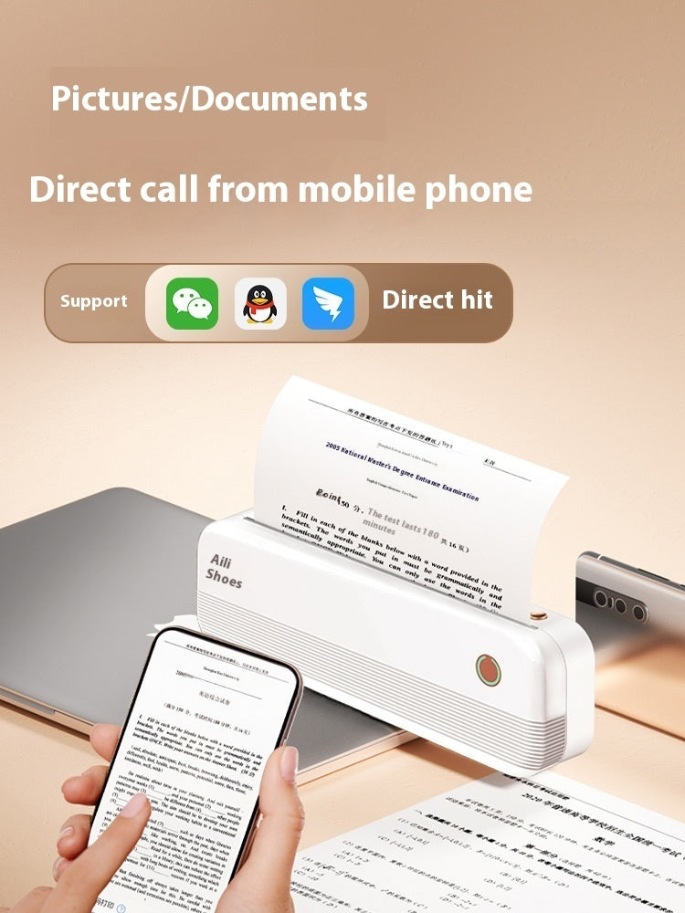 Ailixiong P40 Portable A4 Thermal Printer – Ink-Free Printer
