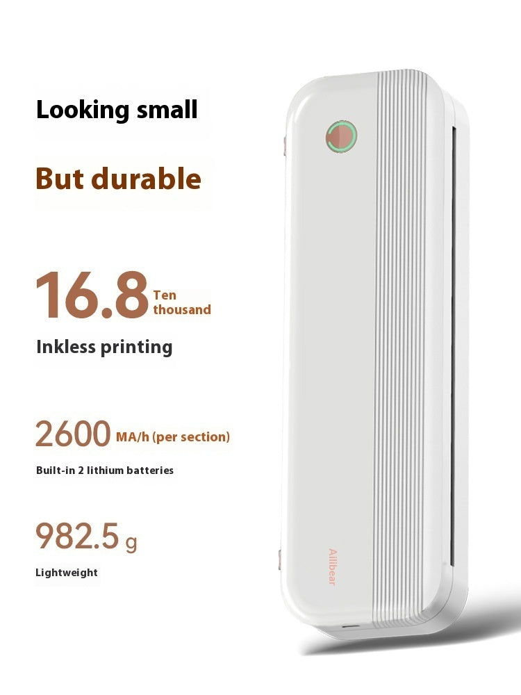 Ailixiong P40 Portable A4 Thermal Printer – Ink-Free Printer